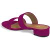 imageFSJ Women Comfortable Open Toe Sandals Mule Chunky Low Heel Strappy Casual Shoes Size 415 USVioletred