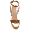 imageFSJ Women Open Round Toe Wedges Sandals Burnished Dorsay Pumps Platform with Buckle Ankle Straps Backless Sexy Bridal Party Dress Shoes Size 415 USPeru
