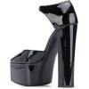 imageFSJ Women Platform Pumps Block Chunky High Heels DOrsay Peep Toe Sandals Buckle Ankle Strap Comfort Elegant Bridal Party Dress Shoes Size 415 USBlack