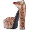 imageFSJ Women Platform Pumps Block Chunky High Heels DOrsay Peep Toe Sandals Buckle Ankle Strap Comfort Elegant Bridal Party Dress Shoes Size 415 USCloud Flow