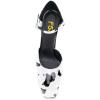 imageFSJ Women Platform Pumps Block Chunky High Heels DOrsay Peep Toe Sandals Buckle Ankle Strap Comfort Elegant Bridal Party Dress Shoes Size 415 USCow