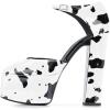 imageFSJ Women Platform Pumps Block Chunky High Heels DOrsay Peep Toe Sandals Buckle Ankle Strap Comfort Elegant Bridal Party Dress Shoes Size 415 USCow