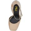 imageFSJ Women Platform Pumps Block Chunky High Heels DOrsay Peep Toe Sandals Buckle Ankle Strap Comfort Elegant Bridal Party Dress Shoes Size 415 USNude