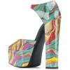 imageFSJ Women Platform Pumps Block Chunky High Heels DOrsay Peep Toe Sandals Buckle Ankle Strap Comfort Elegant Bridal Party Dress Shoes Size 415 USQuicksand
