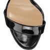 imageFSJ Women Sexy Strappy Open Toe Platform Sandals Ankle Strap High Stiletto Heel Metallic Dress Party Shoes Size 415 USBlack Leather