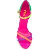 imageFSJ Women Sexy Strappy Open Toe Platform Sandals Ankle Strap High Stiletto Heel Metallic Dress Party Shoes Size 415 USColorful