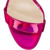imageFSJ Women Sexy Strappy Open Toe Platform Sandals Ankle Strap High Stiletto Heel Metallic Dress Party Shoes Size 415 USHot Pink