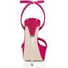 imageFSJ Women Sexy Strappy Open Toe Platform Sandals Ankle Strap High Stiletto Heel Metallic Dress Party Shoes Size 415 USHot Pink