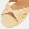imageFSJ Women Sexy Strappy Open Toe Platform Sandals Ankle Strap High Stiletto Heel Metallic Dress Party Shoes Size 415 USNeutral