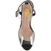 imageFSJ Women Stiletto High Heel Sandals Platform Open Peep Toe Clear Ankle Strap Transparent Strappy Party Homecoming Dress Shoes Size 415 USBlack