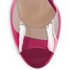 imageFSJ Women Stiletto High Heel Sandals Platform Open Peep Toe Clear Ankle Strap Transparent Strappy Party Homecoming Dress Shoes Size 415 USDeep Pink