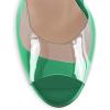 imageFSJ Women Stiletto High Heel Sandals Platform Open Peep Toe Clear Ankle Strap Transparent Strappy Party Homecoming Dress Shoes Size 415 USGreen