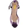 imageFSJ Women Stiletto High Heel Sandals Platform Open Peep Toe Clear Ankle Strap Transparent Strappy Party Homecoming Dress Shoes Size 415 USPurple