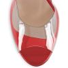 imageFSJ Women Stiletto High Heel Sandals Platform Open Peep Toe Clear Ankle Strap Transparent Strappy Party Homecoming Dress Shoes Size 415 USRed