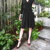imageFSJ Womens DOrsay High Heel Stiletto Buckle Ankle Strap Sandals Closed Pointed Toe Pumps Genuine Leather Dress Shoes Comfort Sole HeelsRedblack