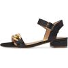 imageFSJ Women Casual Open Toe Block Low Heel Ankle Strap Sandals Comfort Summer Shoes Size 415 USBlackchain