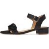 imageFSJ Women Casual Open Toe Block Low Heel Ankle Strap Sandals Comfort Summer Shoes Size 415 USBlackflower