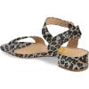 imageFSJ Women Casual Open Toe Block Low Heel Ankle Strap Sandals Comfort Summer Shoes Size 415 USLeopard