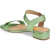 imageFSJ Women Casual Open Toe Block Low Heel Ankle Strap Sandals Comfort Summer Shoes Size 415 USLight Green