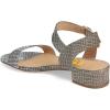 imageFSJ Women Casual Open Toe Block Low Heel Ankle Strap Sandals Comfort Summer Shoes Size 415 USLizard Skin