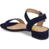 imageFSJ Women Casual Open Toe Block Low Heel Ankle Strap Sandals Comfort Summer Shoes Size 415 USNavy