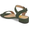 imageFSJ Women Casual Open Toe Block Low Heel Ankle Strap Sandals Comfort Summer Shoes Size 415 USOlive