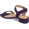 imageFSJ Women Casual Open Toe Block Low Heel Ankle Strap Sandals Comfort Summer Shoes Size 415 USPurple
