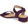 imageFSJ Women Casual Open Toe Block Low Heel Ankle Strap Sandals Comfort Summer Shoes Size 415 USPurple2