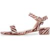 imageFSJ Women Casual Open Toe Block Low Heel Ankle Strap Sandals Comfort Summer Shoes Size 415 USStripes