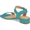 imageFSJ Women Casual Open Toe Block Low Heel Ankle Strap Sandals Comfort Summer Shoes Size 415 USTeal