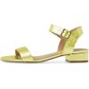 imageFSJ Women Casual Open Toe Block Low Heel Ankle Strap Sandals Comfort Summer Shoes Size 415 USYellow