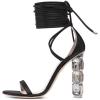 imageFSJ Women Crystal Beads High Heel Sandals Lace Up Open Toe Fashion Sexy Strappy Wedding Party Prom Dress Shoes Size 415 USBlack