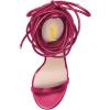 imageFSJ Women Crystal Beads High Heel Sandals Lace Up Open Toe Fashion Sexy Strappy Wedding Party Prom Dress Shoes Size 415 USFuchsia