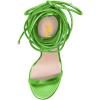 imageFSJ Women Crystal Beads High Heel Sandals Lace Up Open Toe Fashion Sexy Strappy Wedding Party Prom Dress Shoes Size 415 USGreen