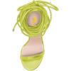imageFSJ Women Crystal Beads High Heel Sandals Lace Up Open Toe Fashion Sexy Strappy Wedding Party Prom Dress Shoes Size 415 USPale Yellow