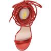 imageFSJ Women Crystal Beads High Heel Sandals Lace Up Open Toe Fashion Sexy Strappy Wedding Party Prom Dress Shoes Size 415 USRed
