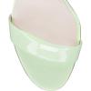 imageFSJ Women Gorgeous Crystal Low Block Heel Open Toe Ankle Strap Sandals Comfort Wedding Office Party Dress Shoes Size 415 USLight Green
