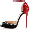 imageFSJ Women Spikes Rivets Peep Toe Sandals Stiletto High Heels Ankle Strap Studded DOrsay Pumps ShoesCustomize