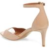 imageFSJ Women Summer Buckled Ankle Strap Sandals Open Toe Mid Stiletto Heels Casual Daily Shoes Size 415 USBeige