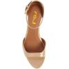 imageFSJ Women Summer Buckled Ankle Strap Sandals Open Toe Mid Stiletto Heels Casual Daily Shoes Size 415 USBeige