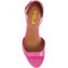 imageFSJ Women Summer Buckled Ankle Strap Sandals Open Toe Mid Stiletto Heels Casual Daily Shoes Size 415 USFuchsia