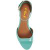 imageFSJ Women Summer Buckled Ankle Strap Sandals Open Toe Mid Stiletto Heels Casual Daily Shoes Size 415 USTurquoise
