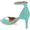 imageFSJ Women Summer Buckled Ankle Strap Sandals Open Toe Mid Stiletto Heels Casual Daily Shoes Size 415 USTurquoise