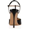 imageFSJ Women T Strap Sandals High Heels Pumps Closed Toe Stilettos Buckle Party Shoes Size 415 USBlack
