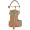 imageFSJ Women T Strap Sandals High Heels Pumps Closed Toe Stilettos Buckle Party Shoes Size 415 USGrey