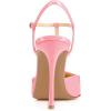 imageFSJ Women T Strap Sandals High Heels Pumps Closed Toe Stilettos Buckle Party Shoes Size 415 USPink