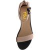 imageFSJ Womens Wedge Sandals Low Platform Ankle Strap Open Toe Sandal Summer Casual Dress Classic Wedge Heeled Sandals Party Shoes Size 415 USTan