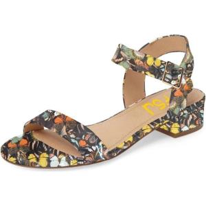 imageFSJ Women Casual Open Toe Block Low Heel Ankle Strap Sandals Comfort Summer Shoes Size 415 USButterfly