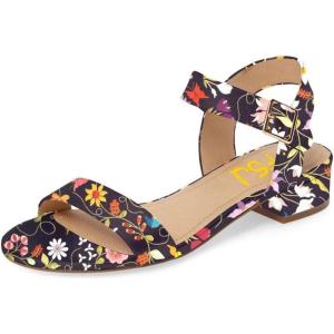 imageFSJ Women Casual Open Toe Block Low Heel Ankle Strap Sandals Comfort Summer Shoes Size 415 USGarden