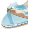 imageFSJ Women Hot Open Toe Strappy Heeled Sandals Suede Dress Shoes for Party Wedding Size 415 USSky Blue
